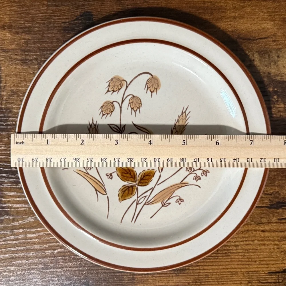 RKS STONEWARE Autumn Wheat Plates (2)